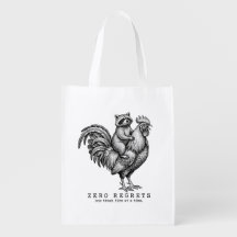 Funny Raccoon Tote Bag Sarcastic Gift Reusable