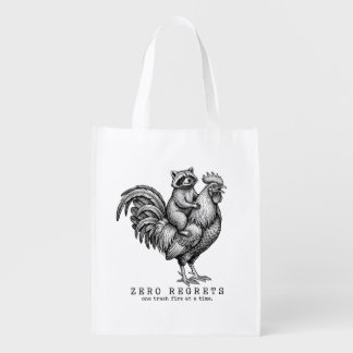 Funny Raccoon Tote Bag Sarcastic Gift Reusable