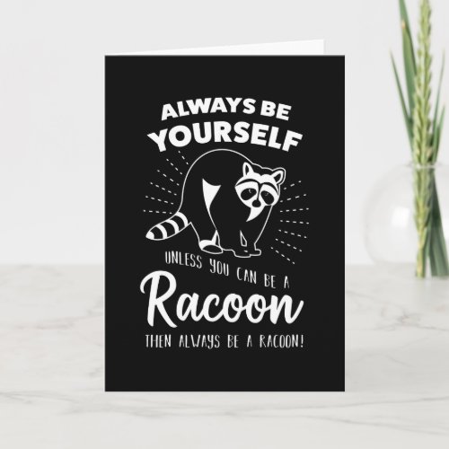Funny Raccoon Trash panda Raccoon Gift Card