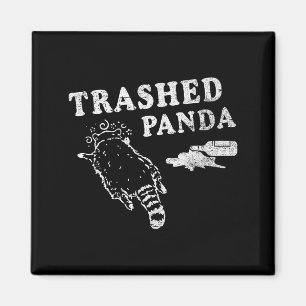 Funny Raccoon,trashed Panda For Him Men, Women  Magnet
