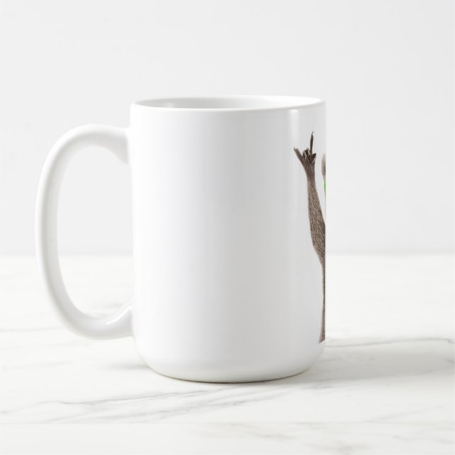 Funny racoon coffee mug (Left)