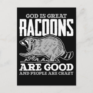 Funny Racoon Humor Trash Panda Postcard