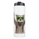 Funny racoon thermal tumbler
