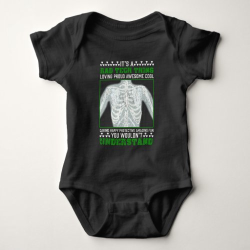 Funny Rad Tech Joke X_ray Radiologic Humor Baby Bodysuit