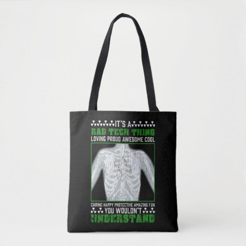 Funny Rad Tech Joke X_ray Radiologic Humor Tote Bag