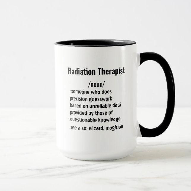 Funny Radiation Therapist Definition gifts  Mug (Right)