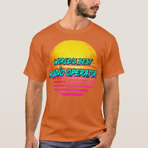 Funny Radio Operator Retro 1980s Poison T-Shirt