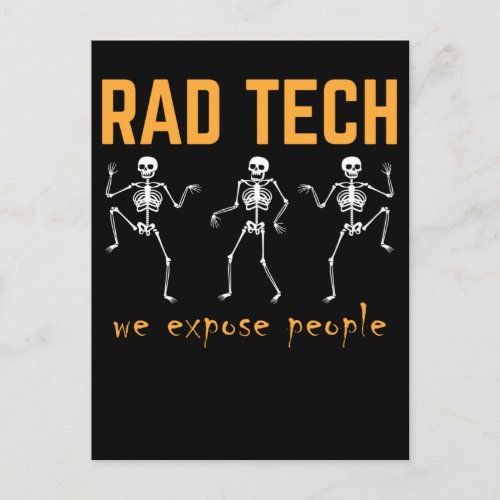 Funny Radiologist Skeletons Xray Radiology Postcard
