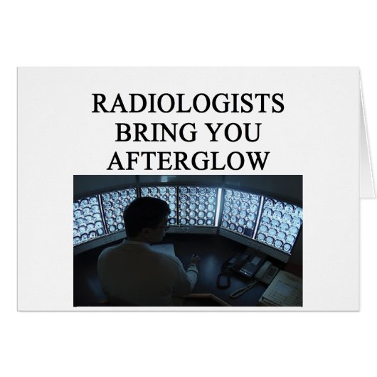 funny radiology joke cards (Front Horizontal)