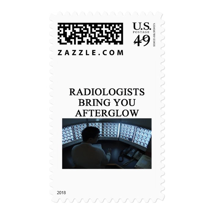 funny radiology joke postage stamps