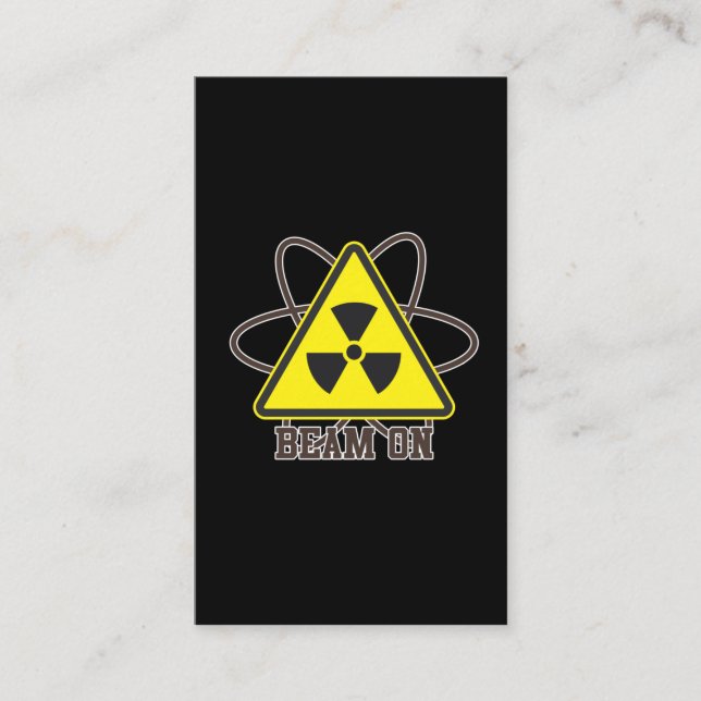 Funny Radiology Xray Radiation Rad Tech Business Card (Front)