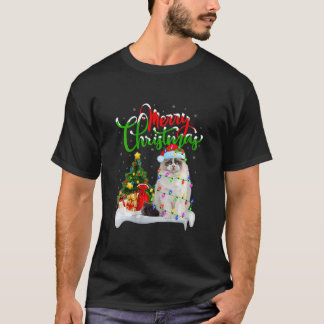 Funny Ragdoll Cat Lover Xmas Lighting Ragdoll Cat T-Shirt