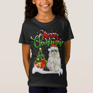 Funny Ragdoll Cat Lover Xmas Lighting Ragdoll Cat  T-Shirt
