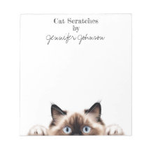 Funny Ragdoll Cat Notepad