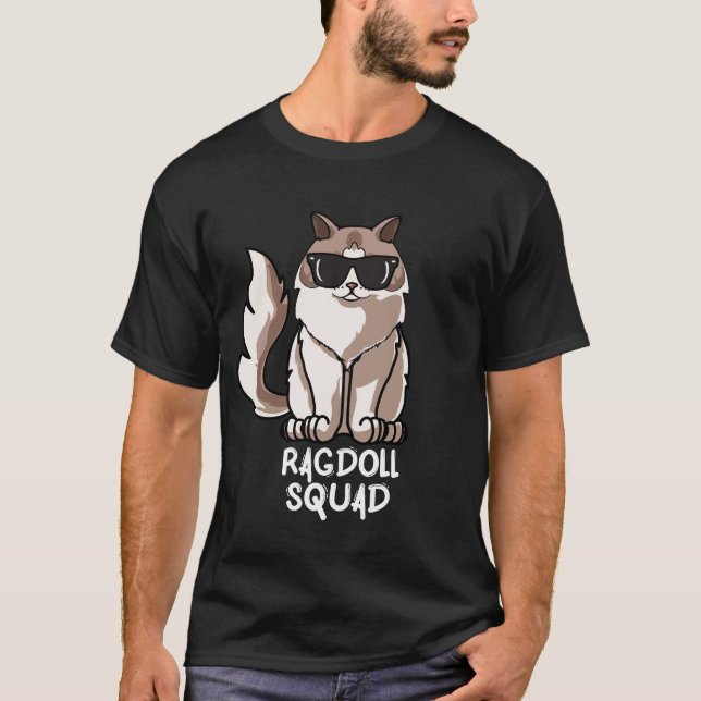Funny Ragdoll Cat Squad Mom for Christmas T-Shirt (Front)