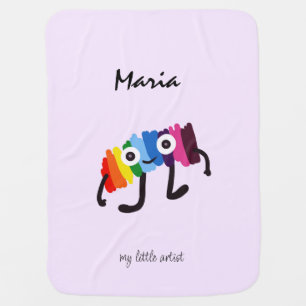 Funny rainbow baby blanket