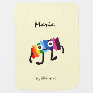 Funny rainbow baby blanket