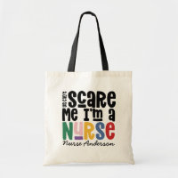 Funny rainbow nurse typography thanks you modern