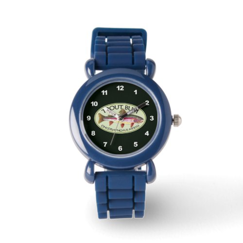 Funny Rainbow Trout Bum Watch