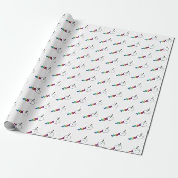 Funny Rainbow Unicorn Swimming Sperm Wrapping Paper by UnicornFartz at Zazzle
