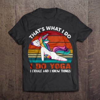 Funny Rainbow Unicorn Yoga