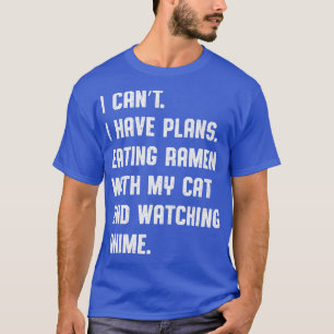 Funny ramen, anime and cats T-Shirt