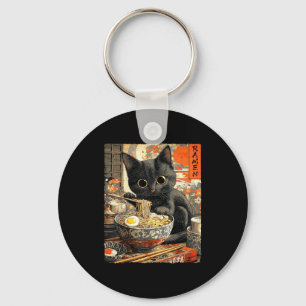 Funny Ramen Cat Noodle Lovers Anime Otaku Keychain