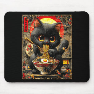 Funny Ramen Cat Noodle Lovers Anime Otaku Mouse Pad