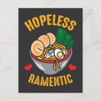 Funny Ramen Noodles Pun Romantic Lover Postcard