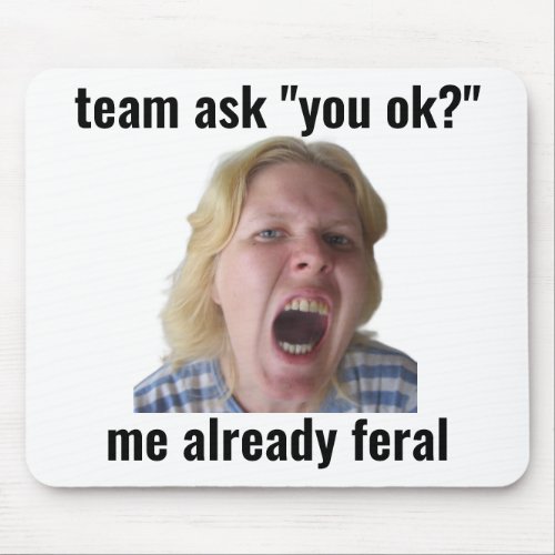 Funny Ranked Gamer Meme Mouse Pad