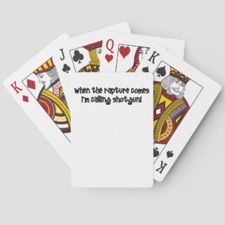 Funny rapture poker cards