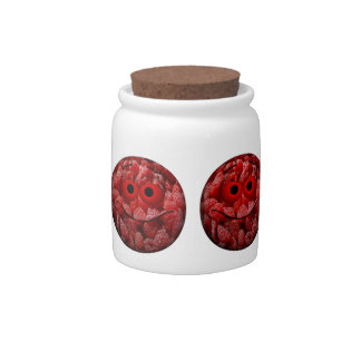 Funny Raspberry Emoticon Candy Jar