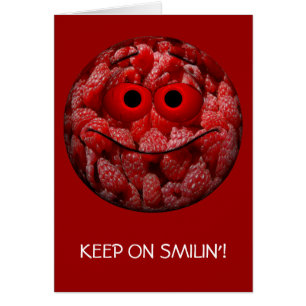 Funny Raspberry Emoticon Cards