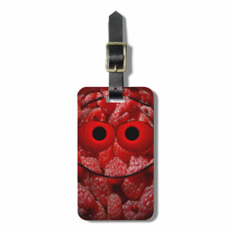 Funny Raspberry Emoticon Luggage Tag