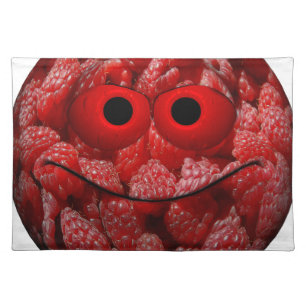 Funny Raspberry Emoticon Placemat