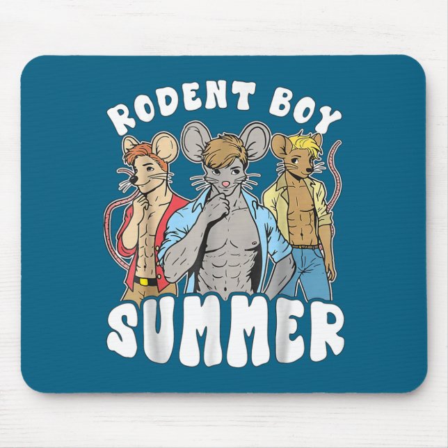 Funny Rat Lover Quote Rodent Boy Summer Cool Vacat Mouse Pad (Front)