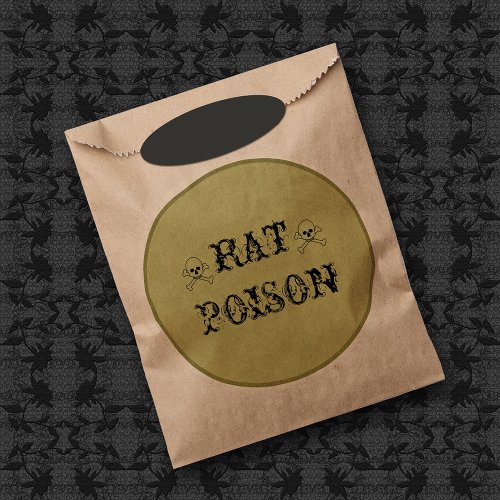 Funny Rat Poison Favor Bag