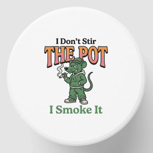 Funny Rat Pot Quote Vintage Engraving Design_1 Mini Candle Favors