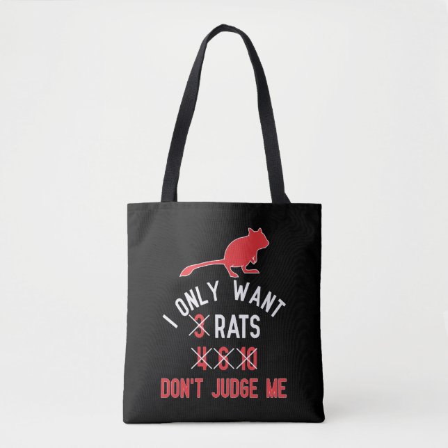 Funny Rat Pun for Rat Lovers Rodent Mouse Tote Bag (Front)