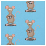Funny rat with camera cartoon illustration fabric