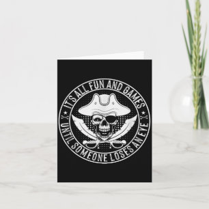Funny Rate Quote Skull Crossbones Halloween Rates Card