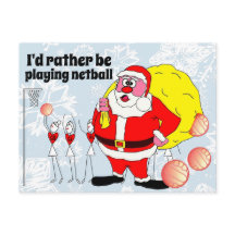 Funny Rather Be Playing Netball Christmas