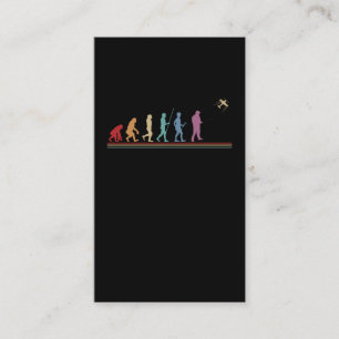 Funny RC Aircraft Evolution Pilot Business Card