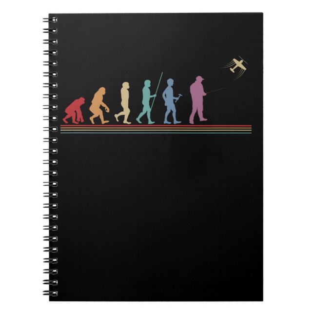 Funny RC Aircraft Evolution Pilot Notebook (Front)