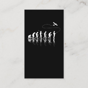 Funny RC Aircraft Pilot Evolution Business Card