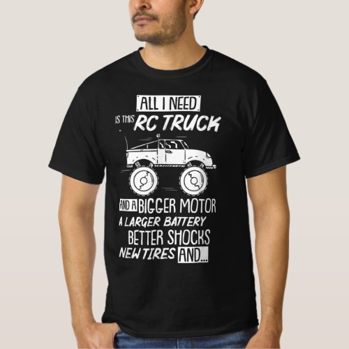 Funny RC Racing RC Truck Radio Controlled RC Car S T_Shirt