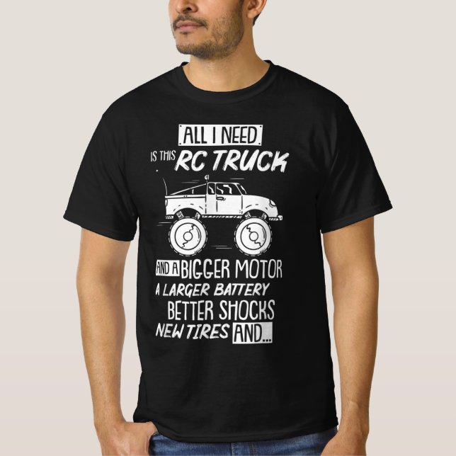 Funny RC Racing RC Truck Radio Controlled RC Car S T-Shirt (Front)