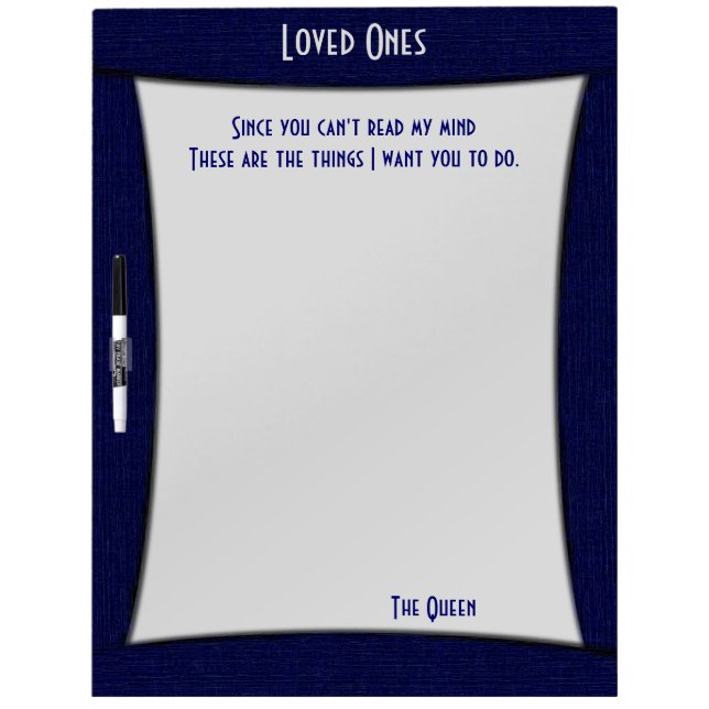 Funny Read My Mind Dry-Erase Board (Front)