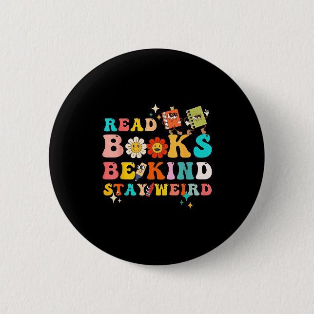Funny reader book quote design for reading lover button (Front)