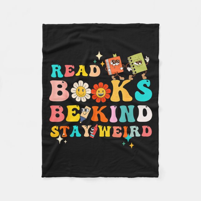 Funny reader book quote design for reading lover fleece blanket (Front)
